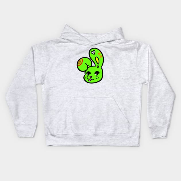 Grumpy Bunny Kids Hoodie by Hard Maybe